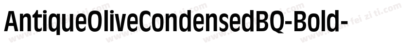 AntiqueOliveCondensedBQ-Bold字体转换