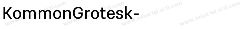KommonGrotesk字体转换
