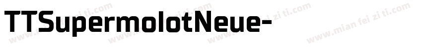 TTSupermolotNeue字体转换