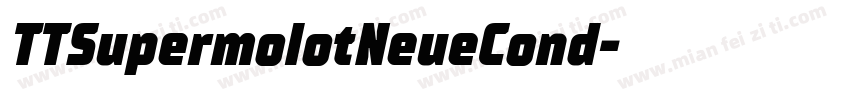 TTSupermolotNeueCond字体转换