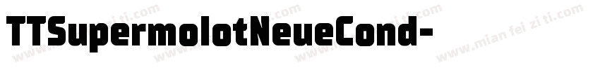 TTSupermolotNeueCond字体转换