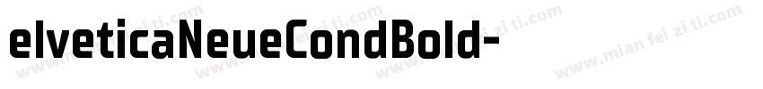 elveticaNeueCondBold字体转换