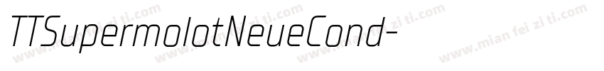 TTSupermolotNeueCond字体转换