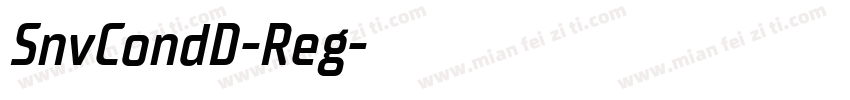 SnvCondD-Reg字体转换