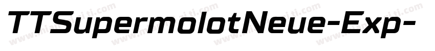 TTSupermolotNeue-Exp字体转换