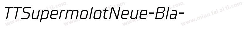 TTSupermolotNeue-Bla字体转换