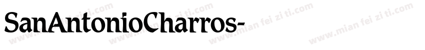 SanAntonioCharros字体转换