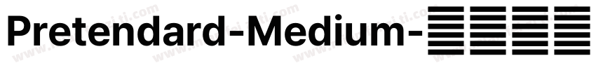 Pretendard-Medium字体转换