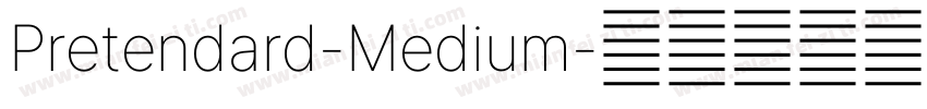 Pretendard-Medium字体转换
