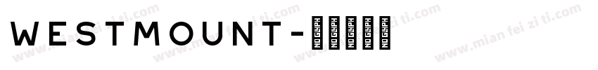 westmount字体转换