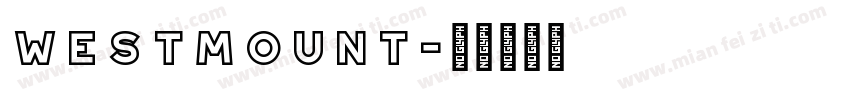 westmount字体转换