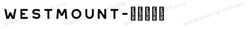 westmount字体转换