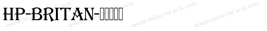 HP-Britan字体转换
