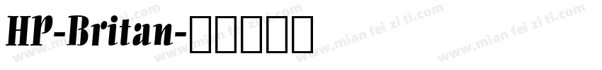 HP-Britan字体转换