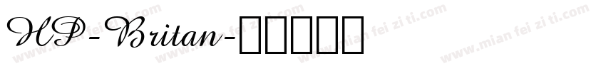 HP-Britan字体转换