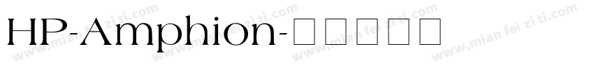 HP-Amphion字体转换