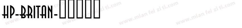 HP-Britan字体转换