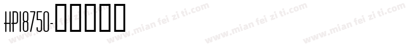 hp18750字体转换
