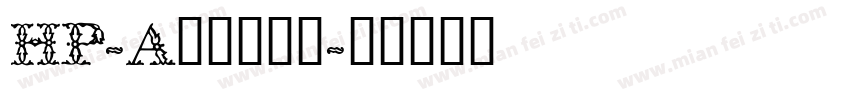HP-Algeri字体转换