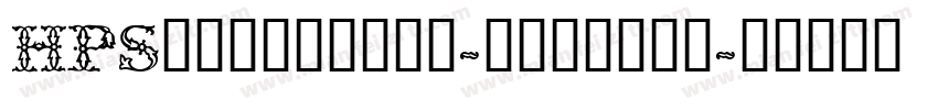 HPSimplified-regular字体转换