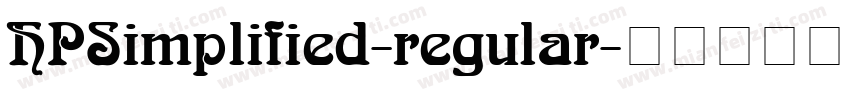 HPSimplified-regular字体转换