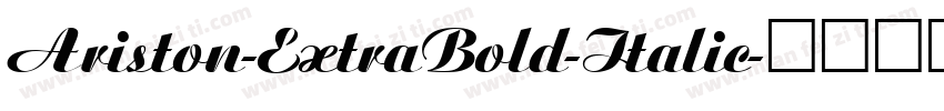 Ariston-ExtraBold-Italic字体转换
