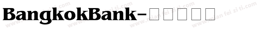 BangkokBank字体转换
