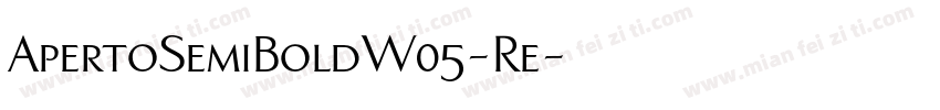 ApertoSemiBoldW05-Re字体转换