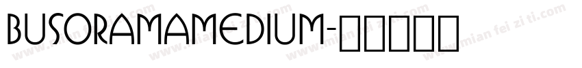 BusoramaMedium字体转换
