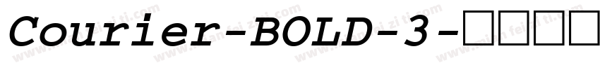 Courier-BOLD-3字体转换