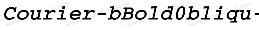 Courier-bBold0bliqu字体转换