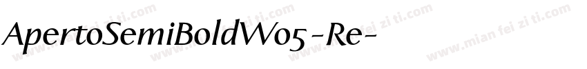 ApertoSemiBoldW05-Re字体转换
