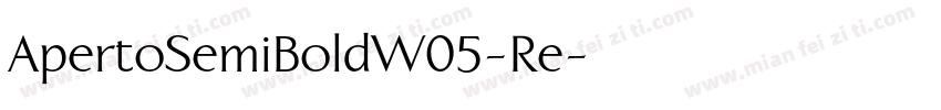 ApertoSemiBoldW05-Re字体转换