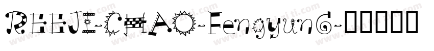 REEJI-CHAO-FengyunG字体转换