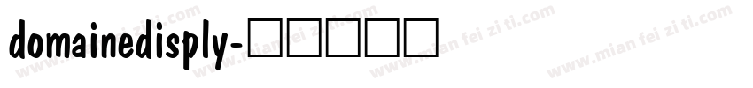 domainedisply字体转换