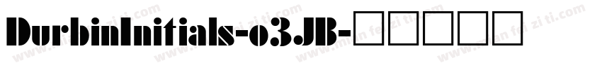 DurbinInitials-o3JB字体转换