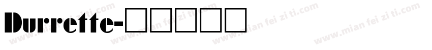 Durrette字体转换