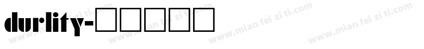 durlity字体转换