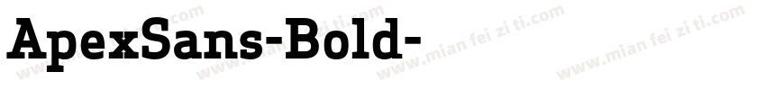 ApexSans-Bold字体转换