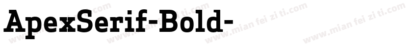 ApexSerif-Bold字体转换