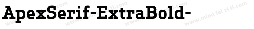 ApexSerif-ExtraBold字体转换