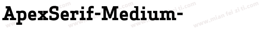 ApexSerif-Medium字体转换