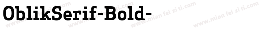 OblikSerif-Bold字体转换