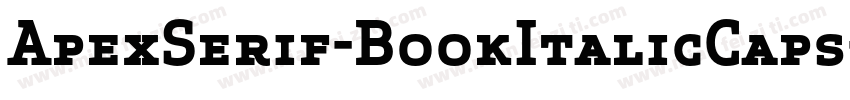 ApexSerif-BookItalicCaps字体转换