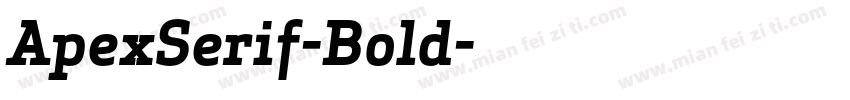 ApexSerif-Bold字体转换