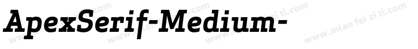ApexSerif-Medium字体转换
