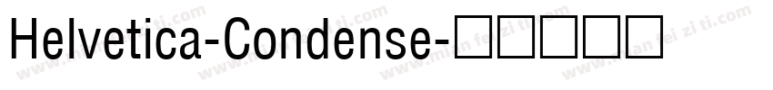 Helvetica-Condense字体转换