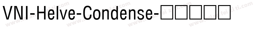 VNI-Helve-Condense字体转换