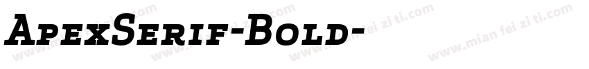 ApexSerif-Bold字体转换