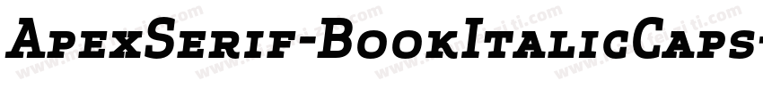 ApexSerif-BookItalicCaps字体转换